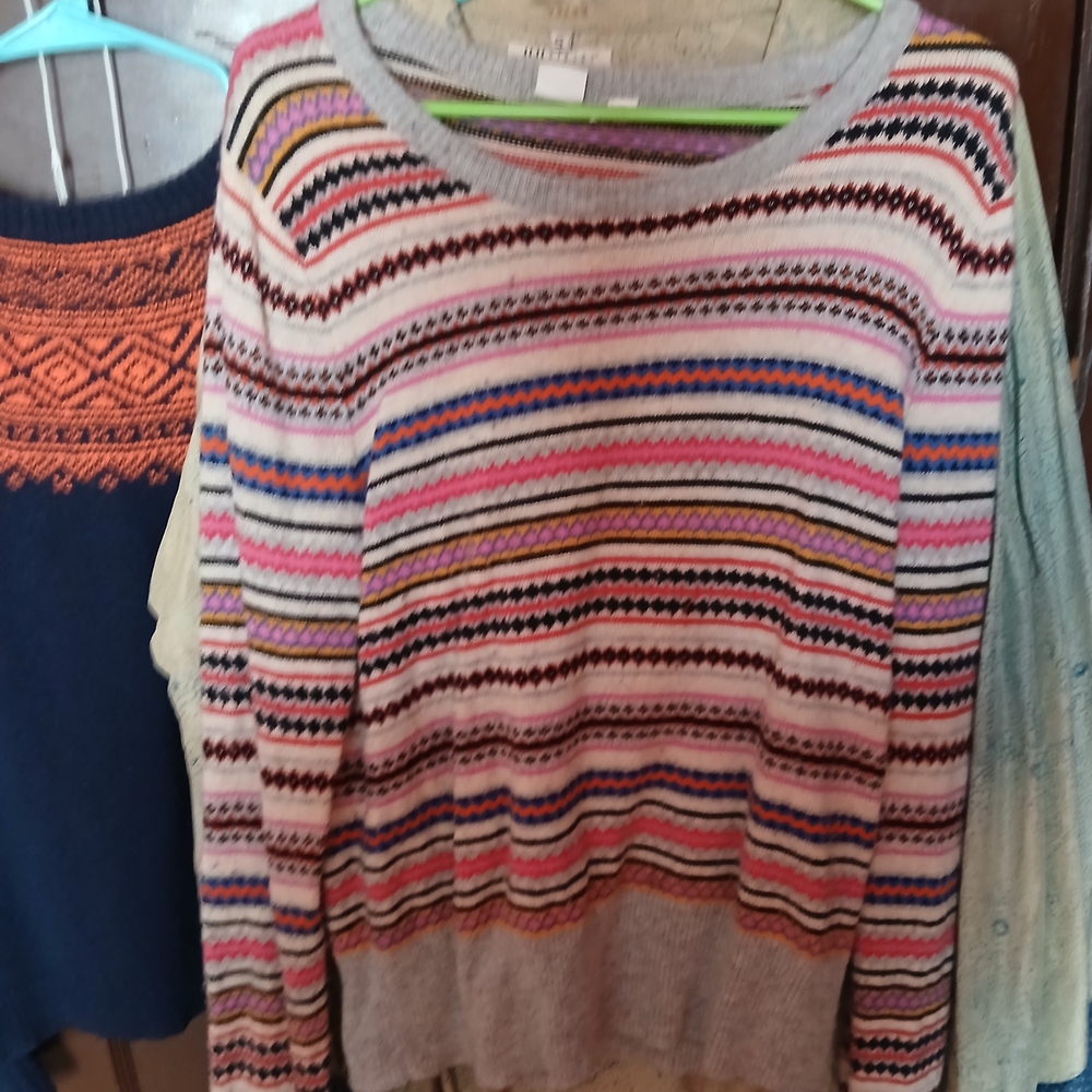GAP Women's Colorful Striped Sweater - Picture 3 of 11
